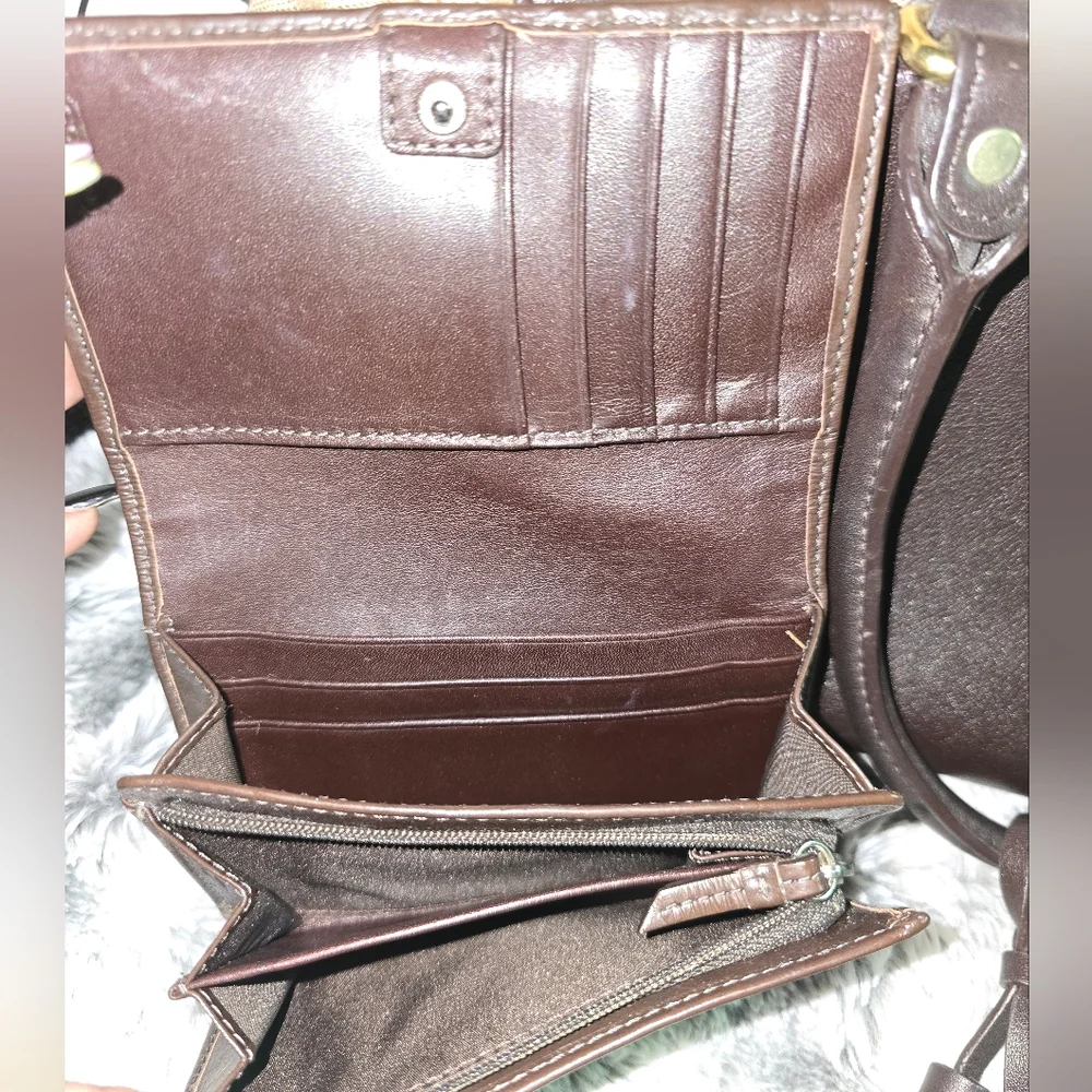 Coach Brown and Tan Legacy Bag and Matching Wallet - Picture 12 of 12